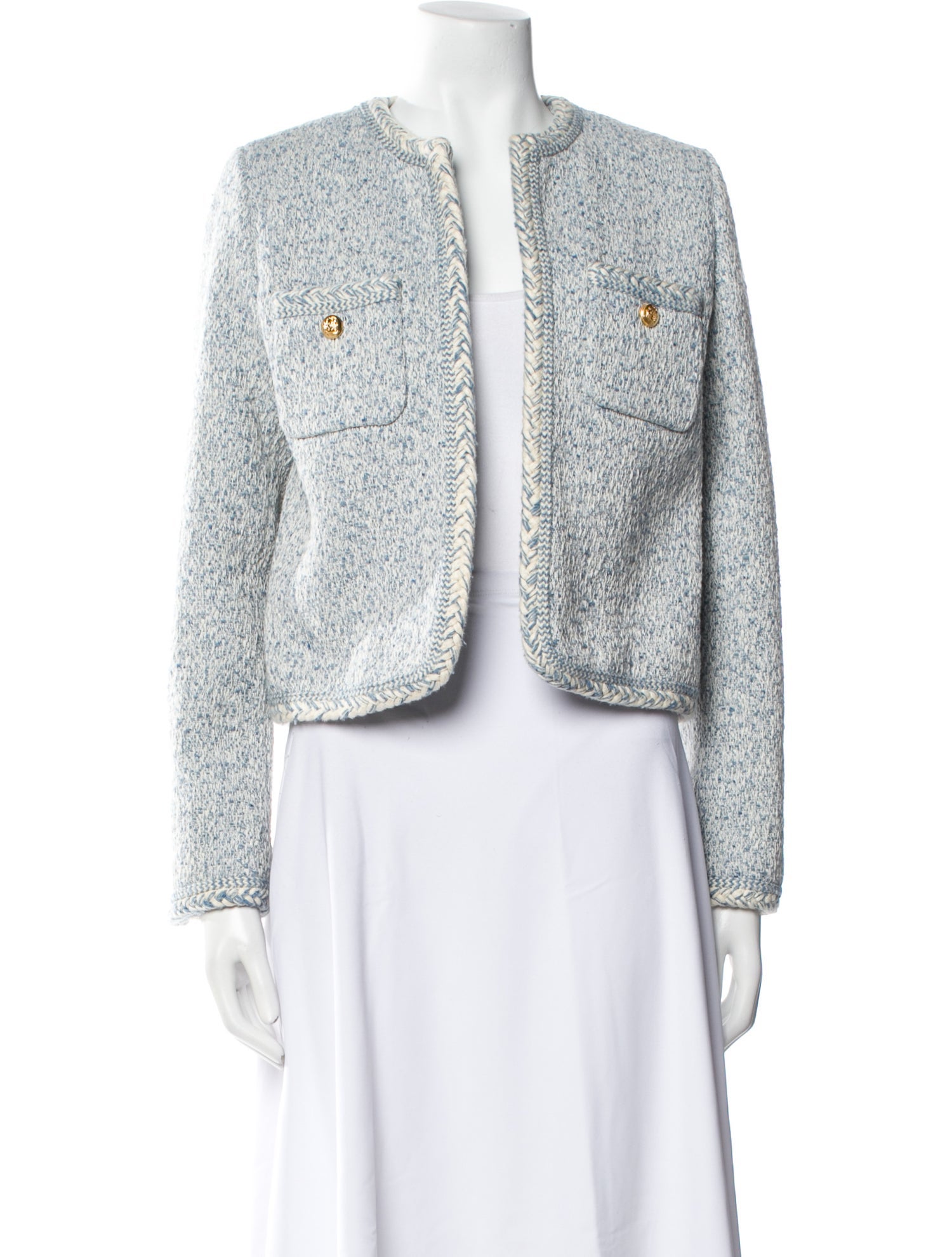 Celine 2023 Tweed Pattern Evening Jacket