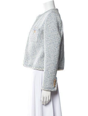 Celine 2023 Tweed Pattern Evening Jacket