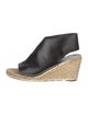 Celine Leather Cutout Accent Espadrilles