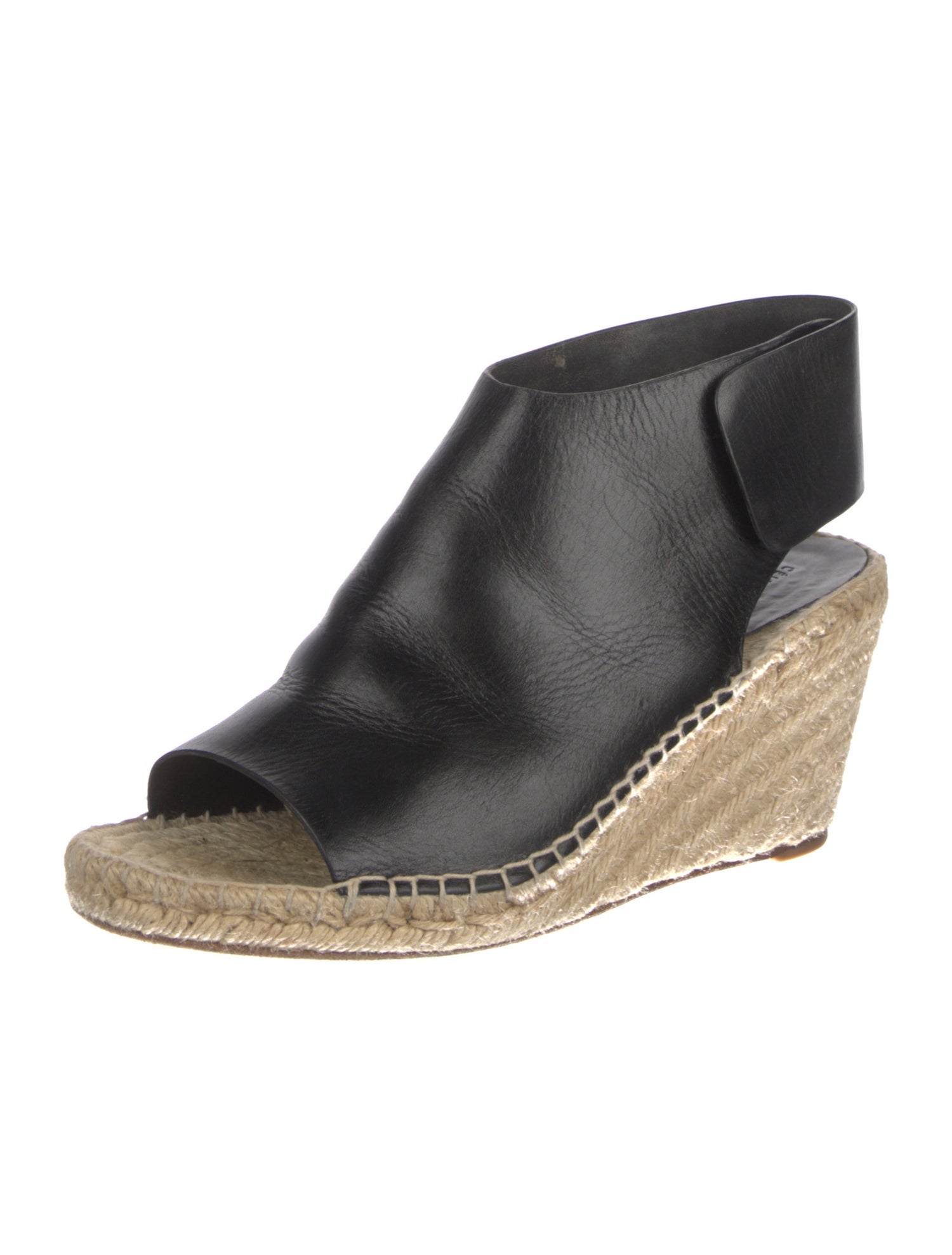 Celine Leather Cutout Accent Espadrilles