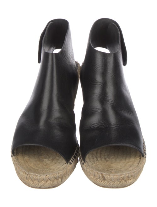 Celine Leather Cutout Accent Espadrilles