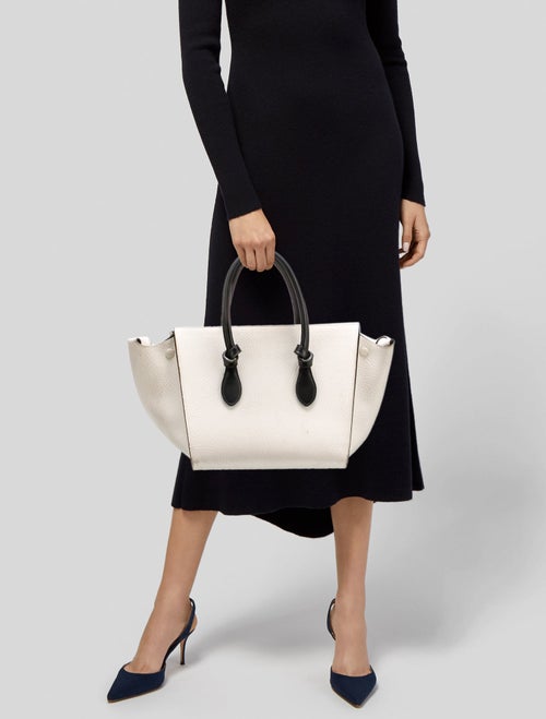 Celine Leather Tie Tote Medium