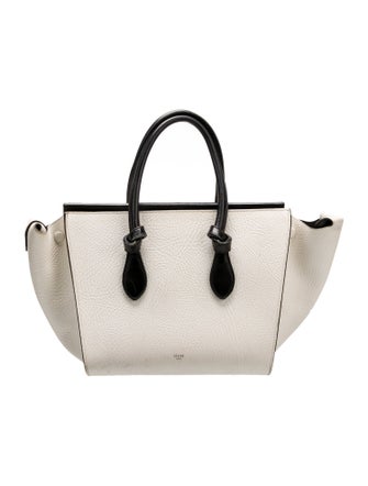 Celine Leather Tie Tote Medium