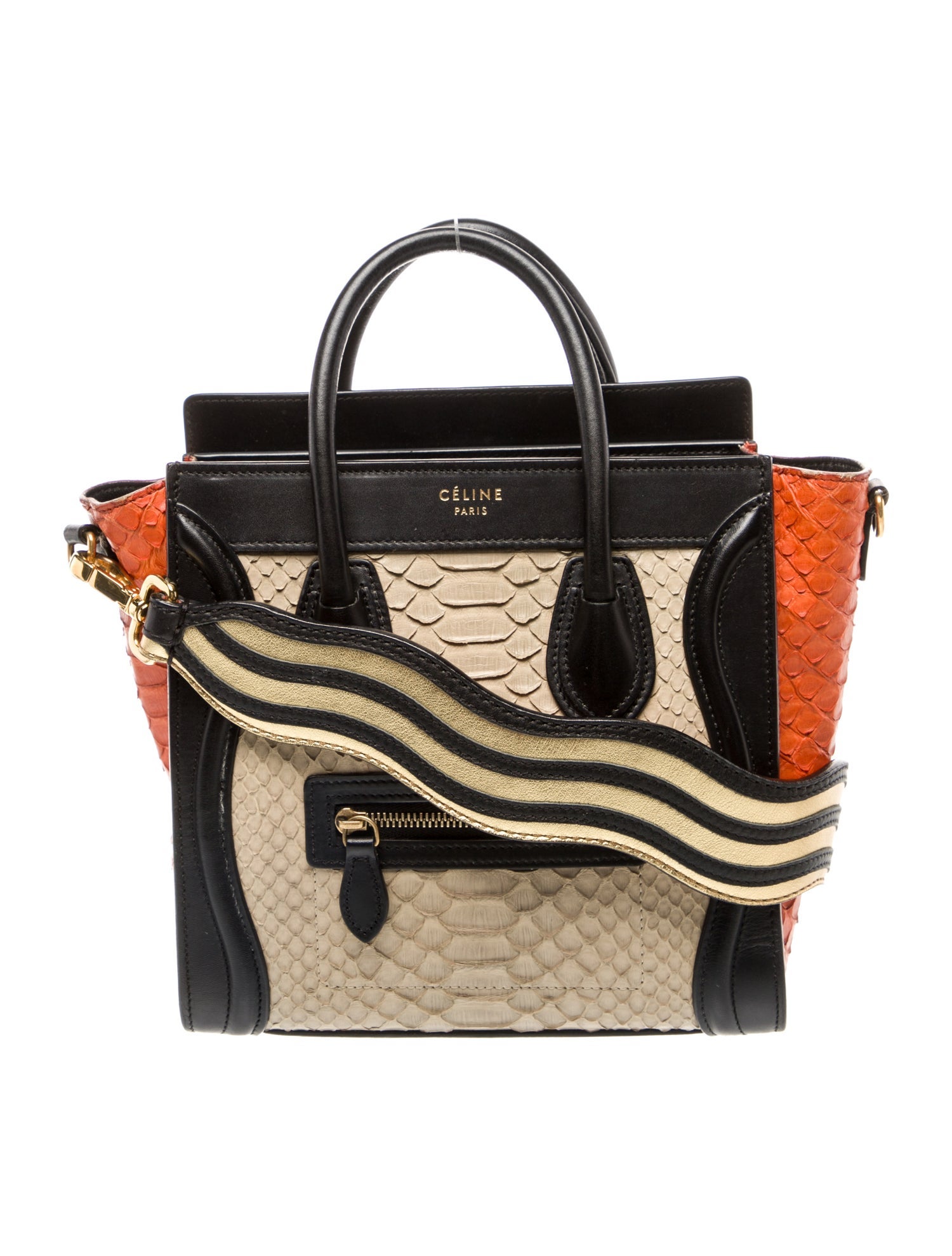 Celine Snakeskin Luggage Nano