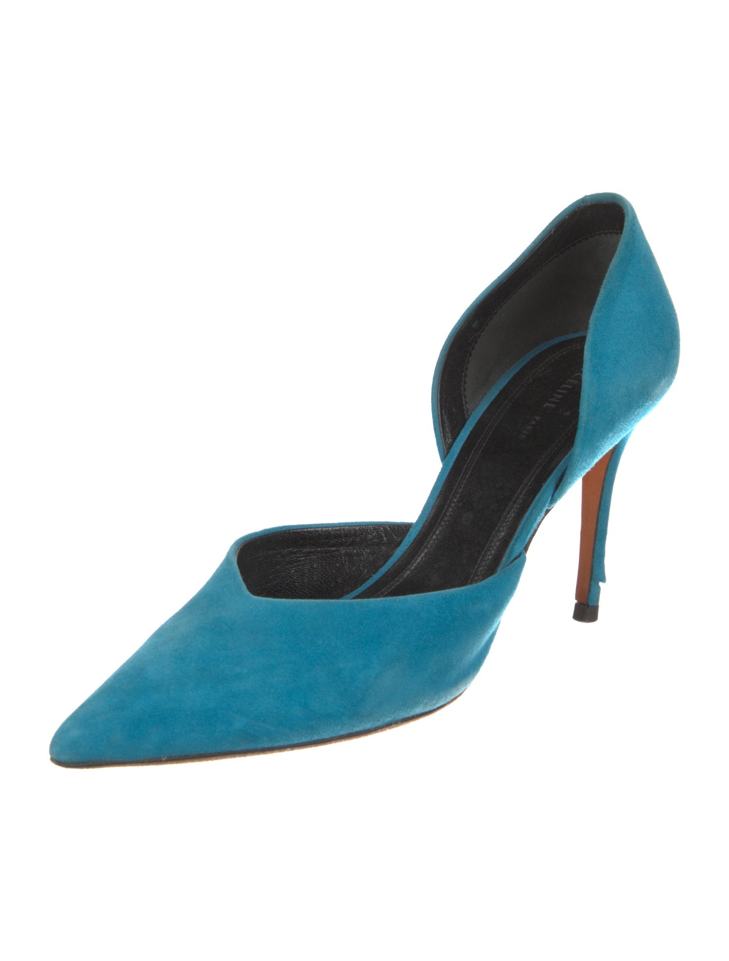 Celine Suede D'Orsay Pumps