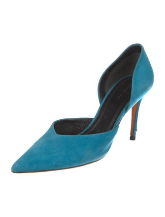 Celine Suede D'Orsay Pumps