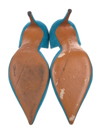 Celine Suede D'Orsay Pumps