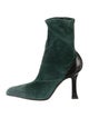 Celine Suede Colorblock Pattern Sock Boots