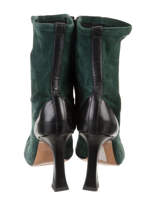 Celine Suede Colorblock Pattern Sock Boots