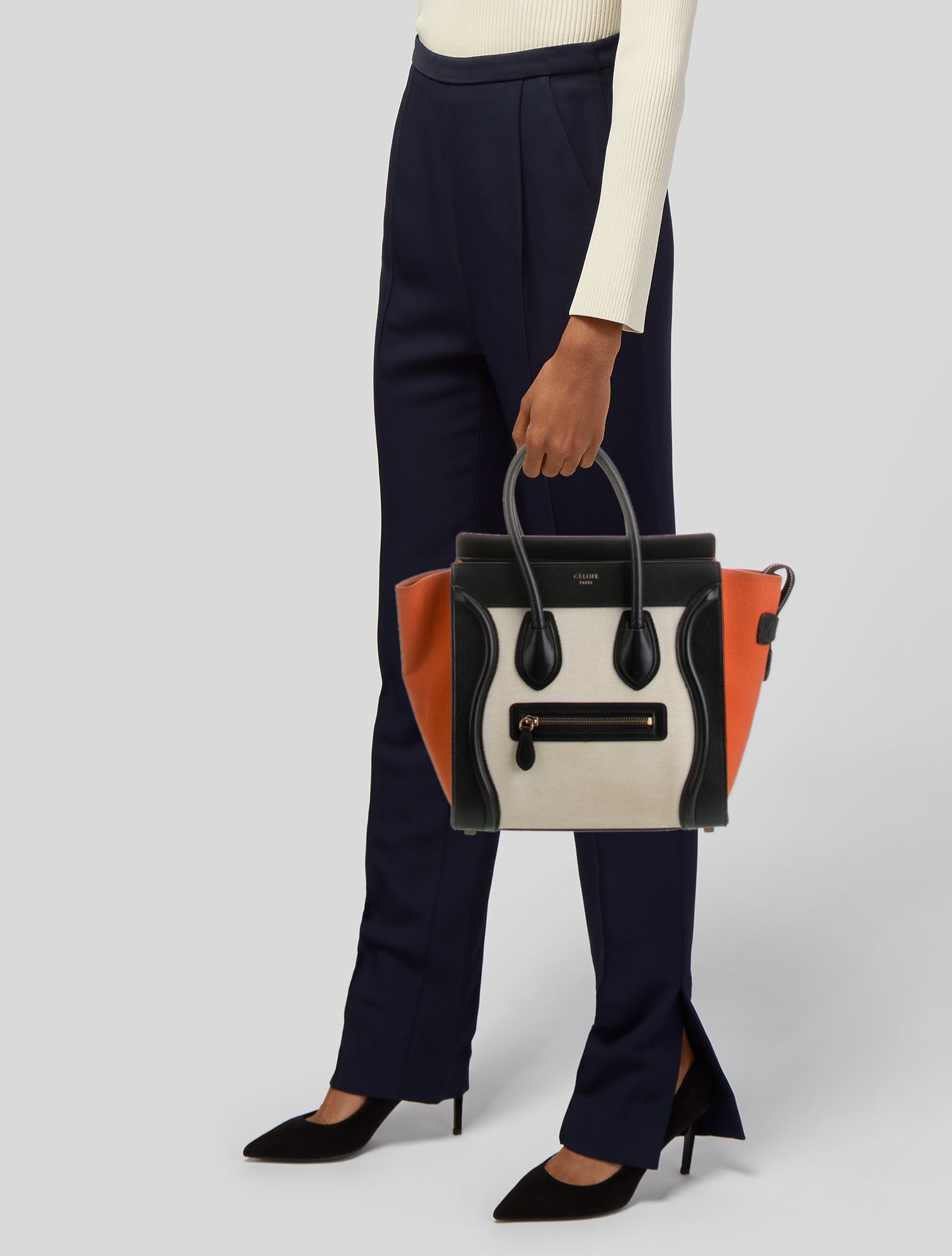 Celine Canvas Luggage Micro