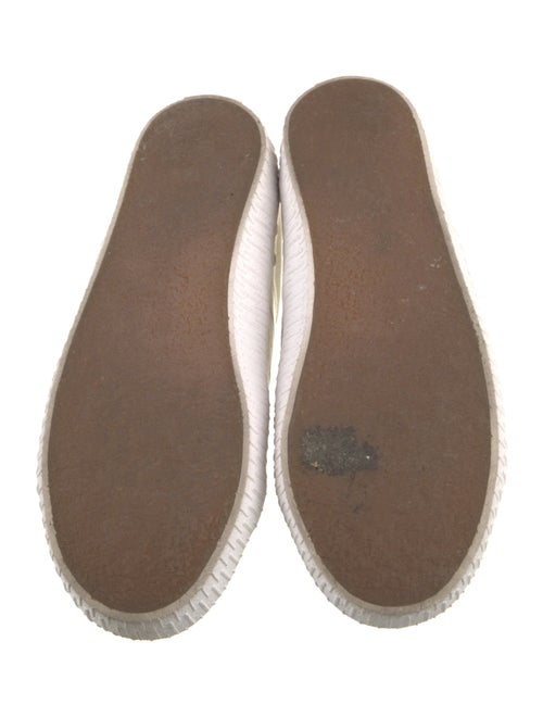 Celine Canvas Leather Trim Embellishment Sneakers