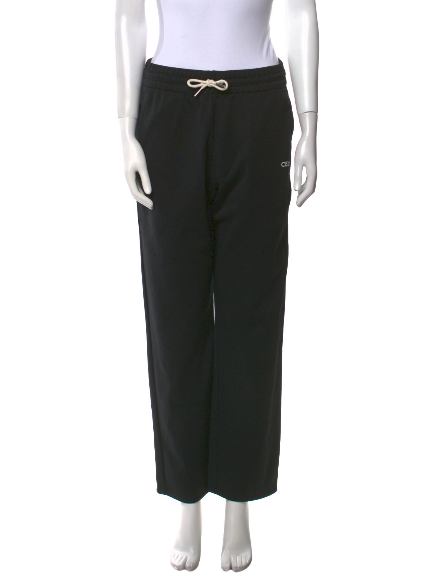 Celine 2022 Logo Double-Faced Jersey Sweatpants