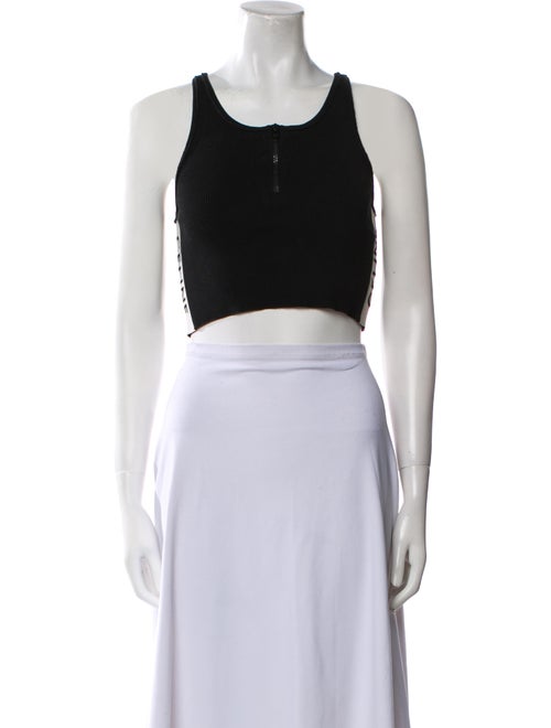 Celine Scoop Neck Sleeveless Crop Top