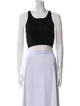 Celine Scoop Neck Sleeveless Crop Top