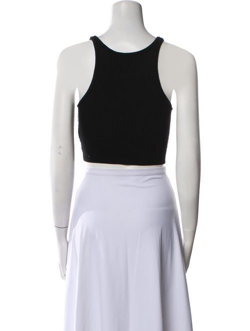 Celine Scoop Neck Sleeveless Crop Top
