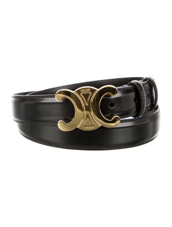 Celine Skinny Leather Belt