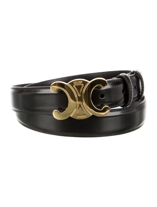 Celine Skinny Leather Belt