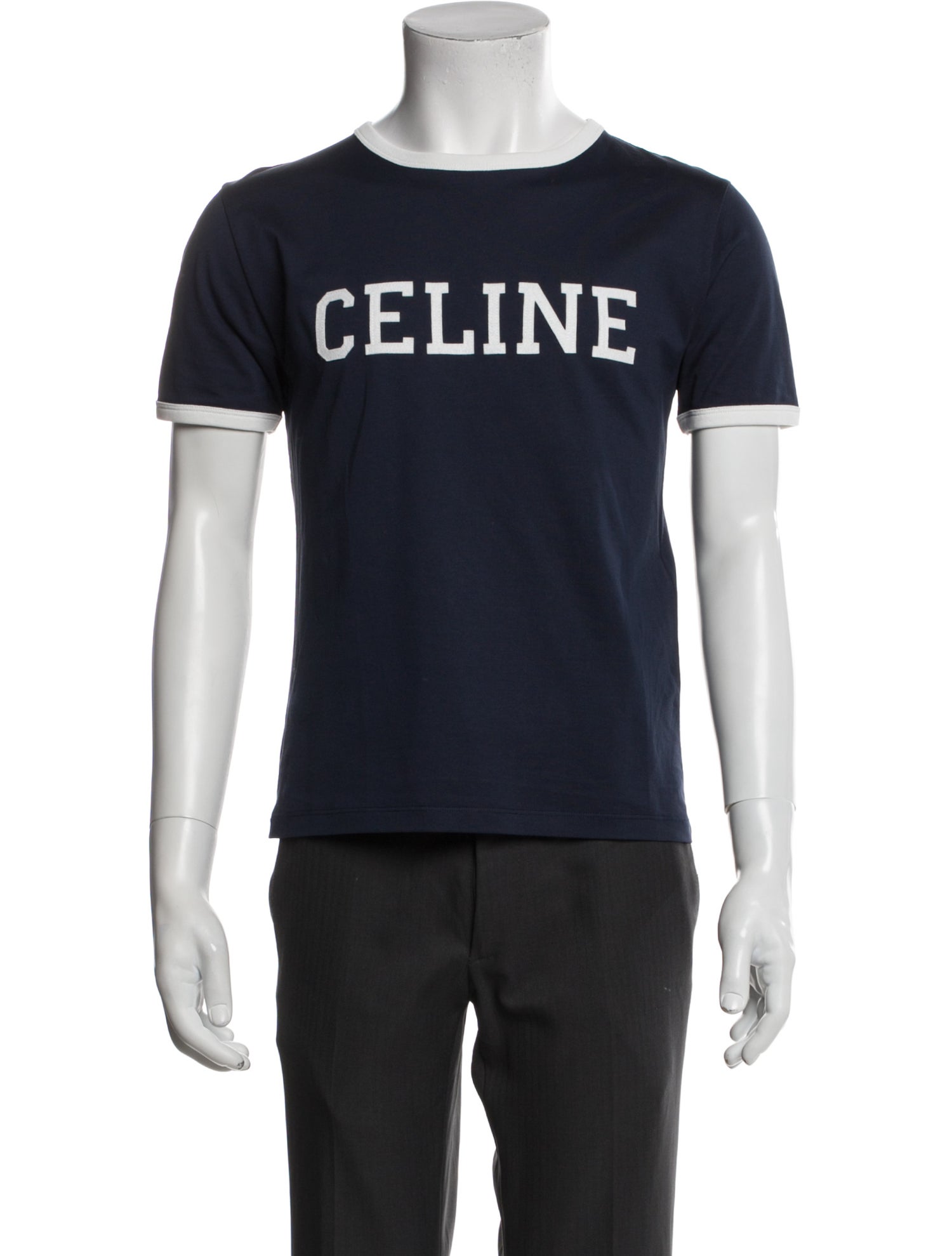 Celine Graphic Print Crew Neck T-Shirt w/ Tags