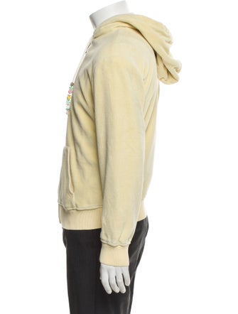 Celine Triomphe Velour Thermal Lined Hoodie
