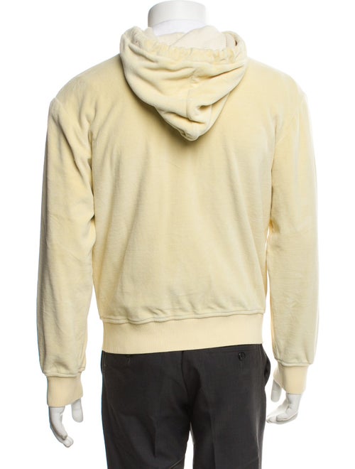 Celine Triomphe Velour Thermal Lined Hoodie