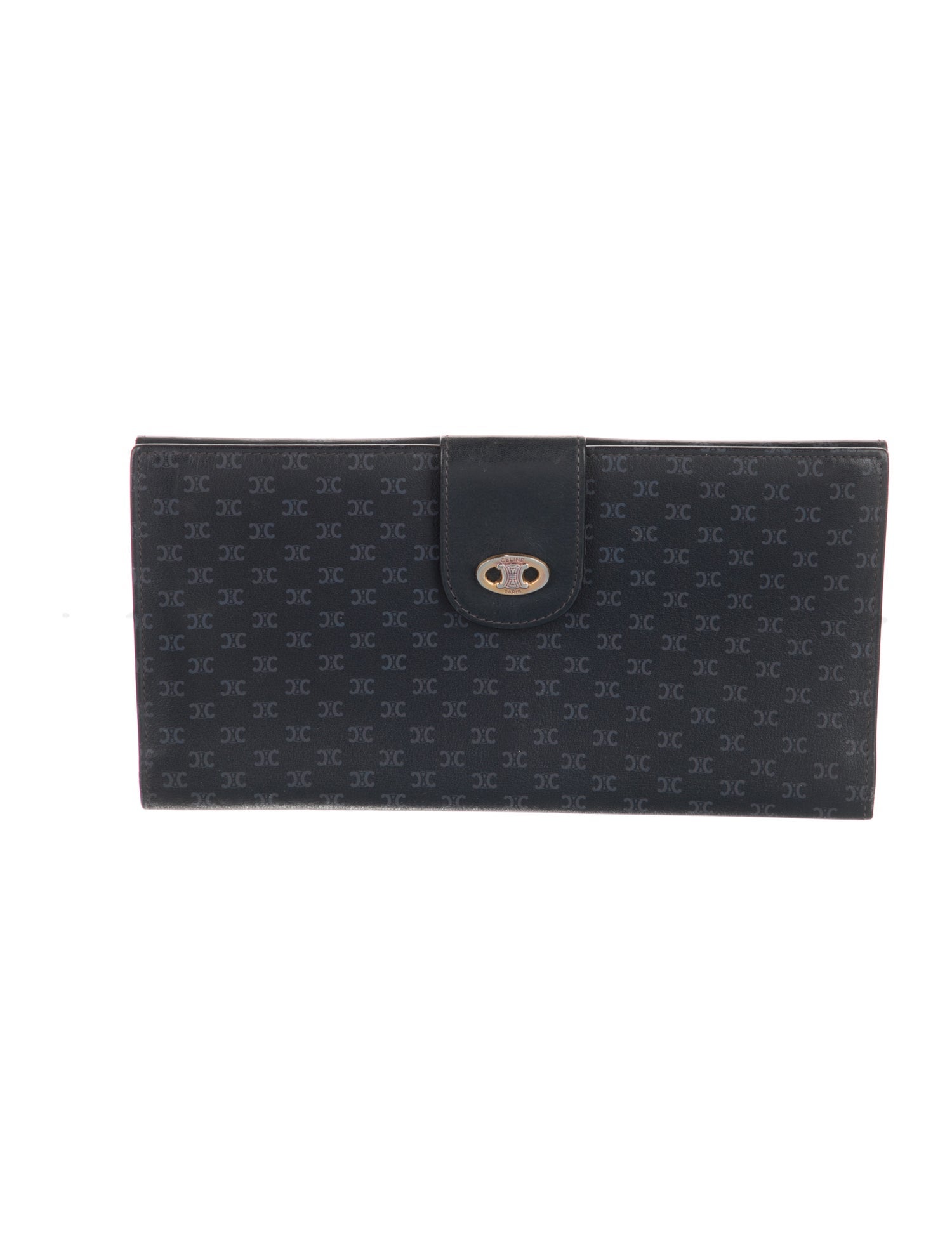 Celine Triomphe Leather Continental Wallet