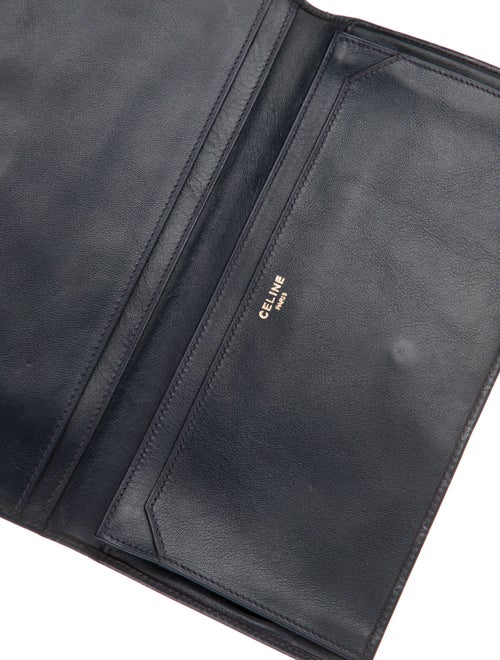 Celine Triomphe Leather Continental Wallet