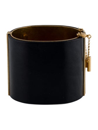 Celine Leather Cuff Bracelet