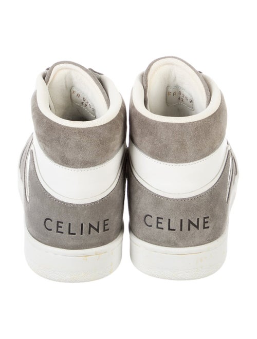 Celine Suede Colorblock Pattern Sneakers