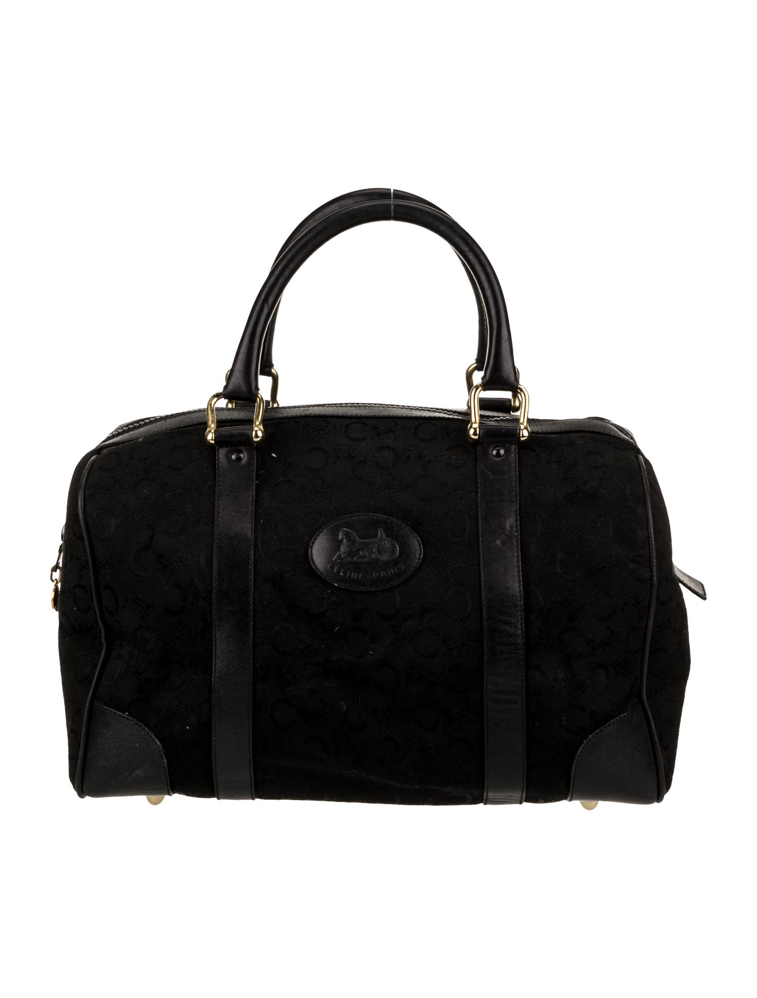 Celine Canvas Top Handle Bag