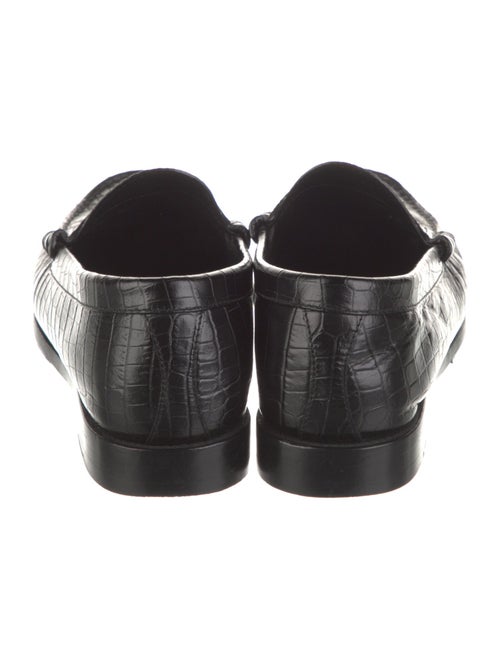 Celine Embossed Leather Dress Loafers