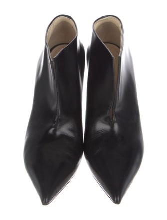 Celine Leather Cutout Accent Boots
