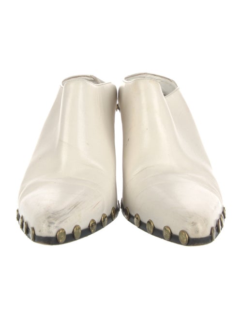 Celine Leather Studded Accents Mules