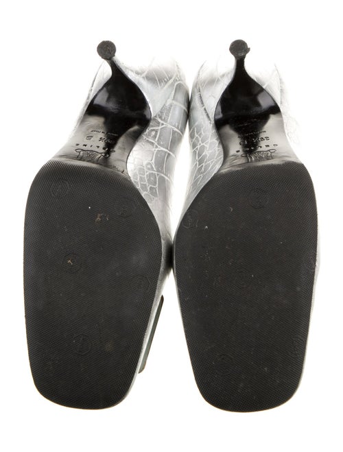 Celine Embossed Leather Printed Pumps