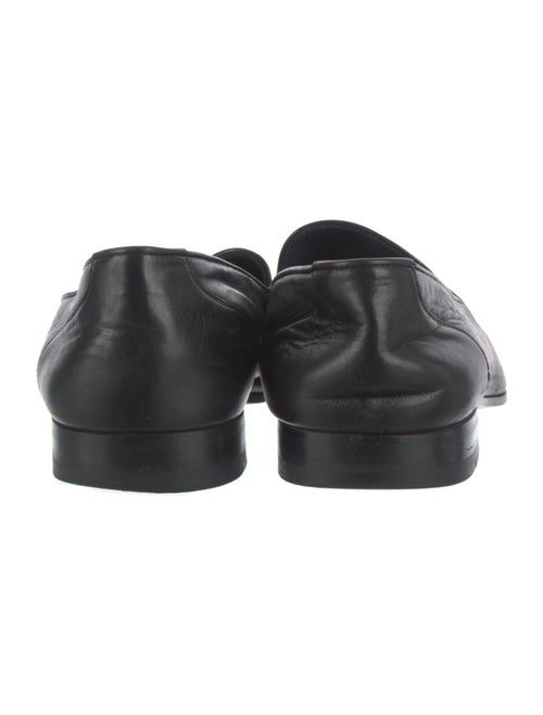 Celine Leather Tassel Accents Loafers