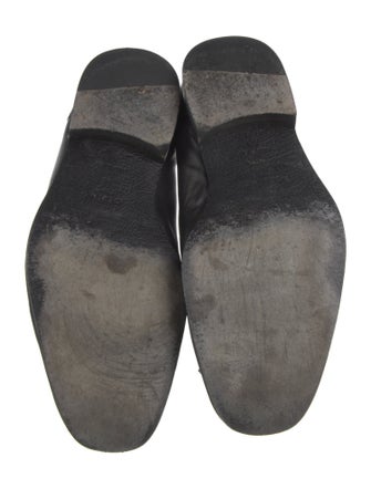 Celine Leather Tassel Accents Loafers