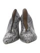 Celine Embossed Leather Printed Pumps