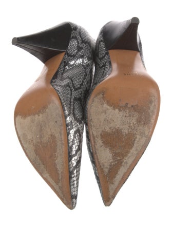 Celine Embossed Leather Printed Pumps