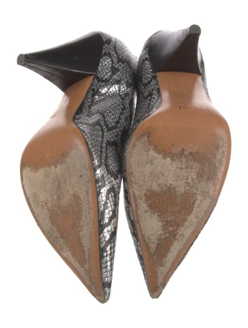 Celine Embossed Leather Printed Pumps