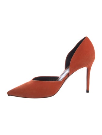 Celine Suede D'Orsay Pumps