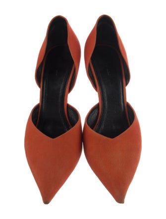 Celine Suede D'Orsay Pumps
