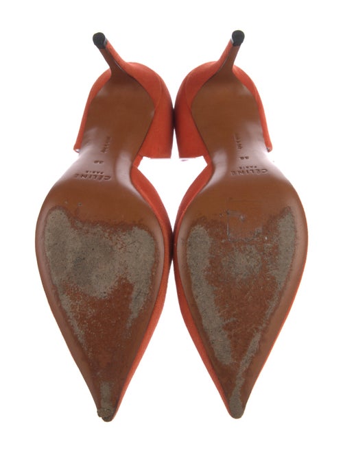 Celine Suede D'Orsay Pumps