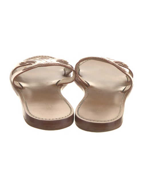 Celine Leather Cutout Accent Slides