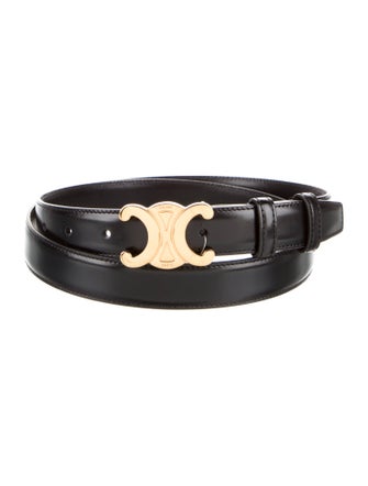 Celine Skinny Leather Belt