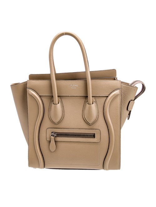 Celine Leather Luggage Micro