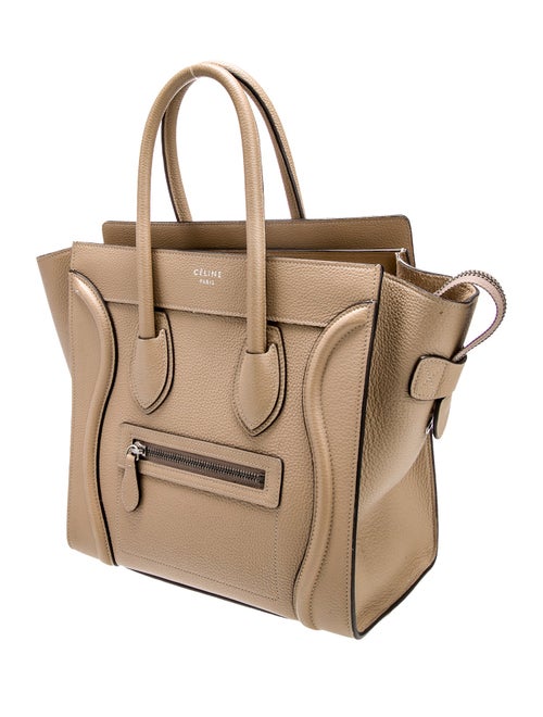 Celine Leather Luggage Micro