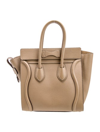 Celine Leather Luggage Micro