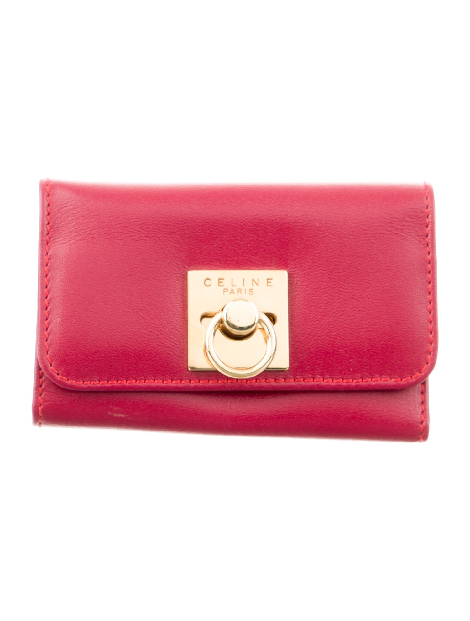 Celine Leather Trifold Wallet