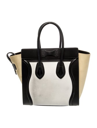 Celine Leather Luggage Micro