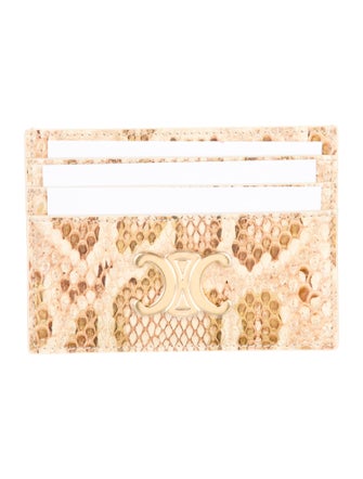 Celine Snakeskin Animal Print Wallet