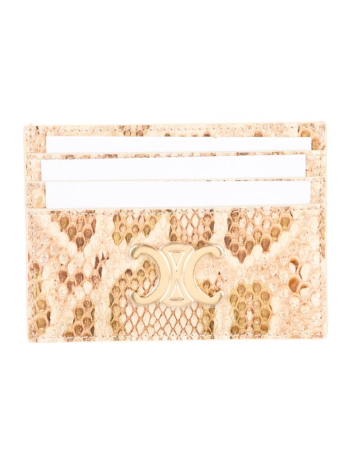 Celine Snakeskin Animal Print Wallet